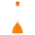 Strømkabel EDI 1xE27/60W/230V 90 cm orange