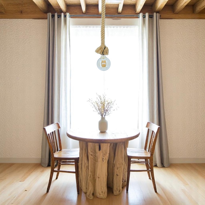 Strømkabel KOS 1xE27/60W/230V bøg - FSC certificeret