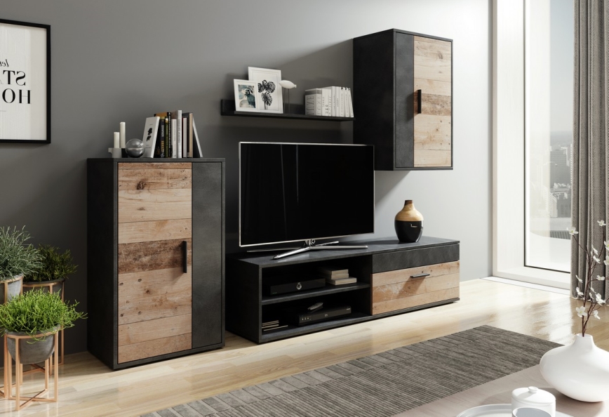 Stuevæg BRICK brun/sort