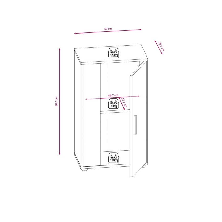 Stuevæg BRICK brun/sort