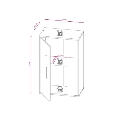 Stuevæg BRICK brun/sort