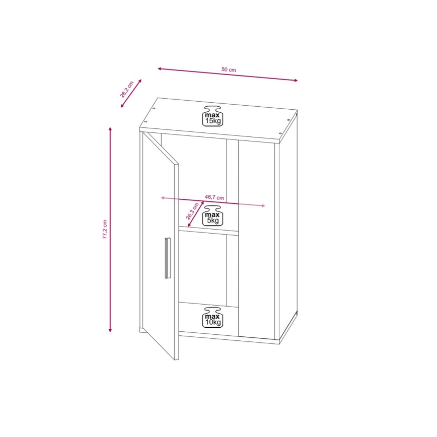 Stuevæg BRICK brun/sort