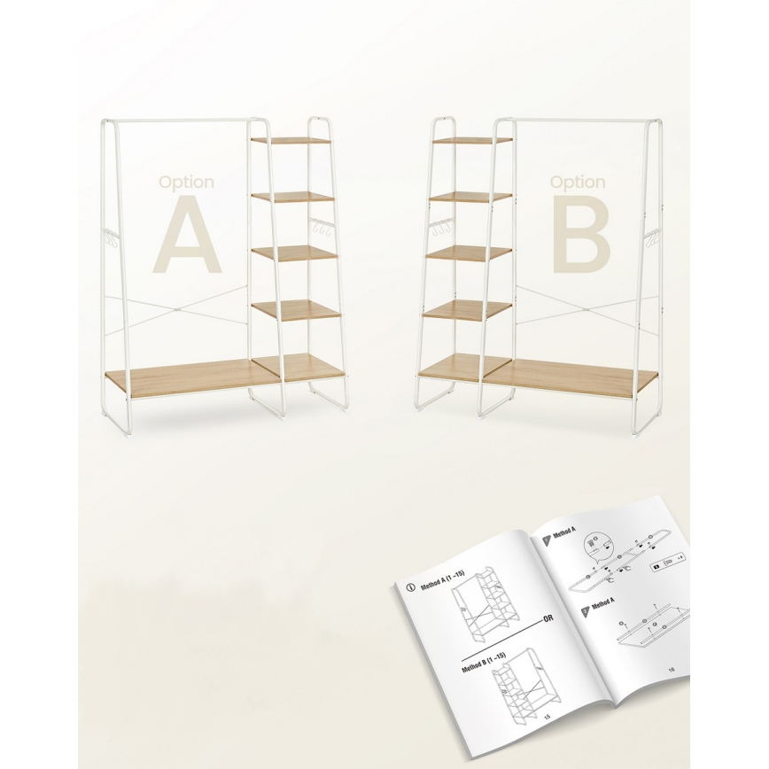 Stumtjener LINEA hvid/brun