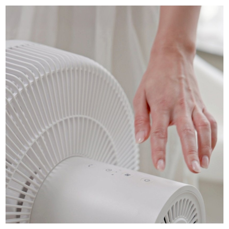 Stylies - Standventilator 2-i-1 ANTILA 25W/230V 88 cm hvid + fjernbetjening