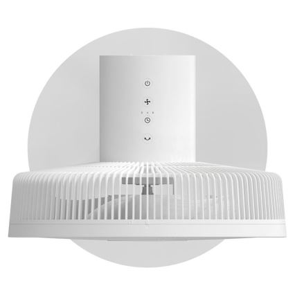 Stylies - Standventilator 2-i-1 ANTILA 25W/230V 88 cm hvid + fjernbetjening
