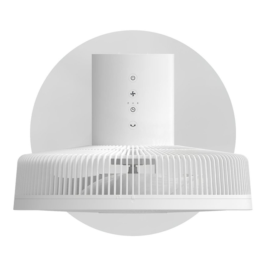 Stylies - Standventilator 2-i-1 ANTILA 25W/230V 88 cm hvid + fjernbetjening