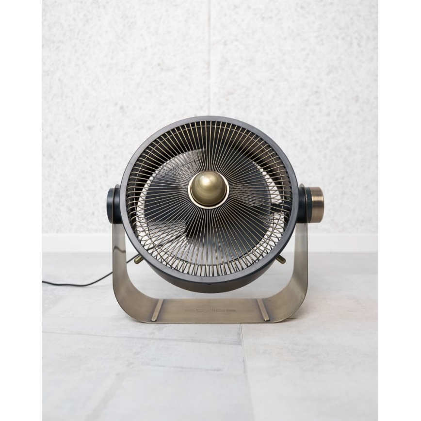 Stylies - Gulvventilator CASTOR 40W/230V sort