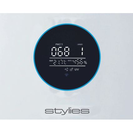 Stylies - Luftrenser med befugter og UV-C-lampe ALPHA 68W/230V Wi-Fi hvid