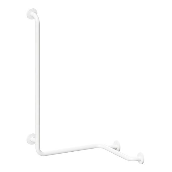 Støttegreb til bruser 66 x 118 cm, hvid