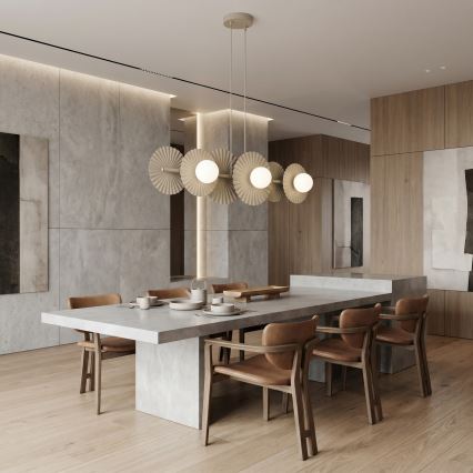 Suspensionslampe UMBRA 6xG9/8W/230V beige
