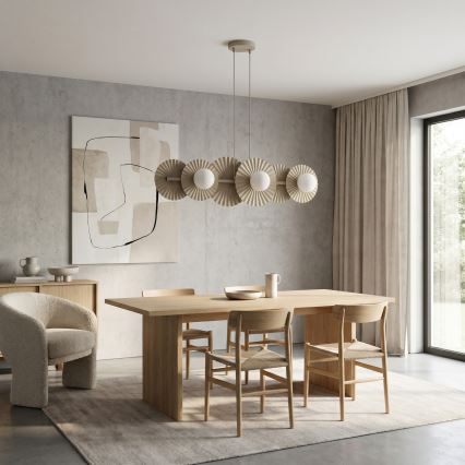 Suspensionslampe UMBRA 6xG9/8W/230V beige