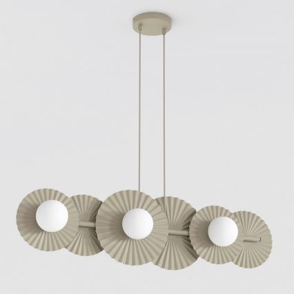 Suspensionslampe UMBRA 6xG9/8W/230V beige