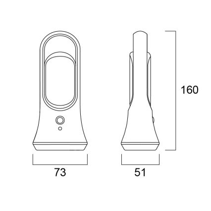 Sylvania - LED bordlampe med skumringssensor SENSE LED/0,8W/6V