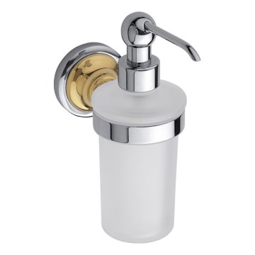 Sæbedispenser 8x19 cm sølv/guld