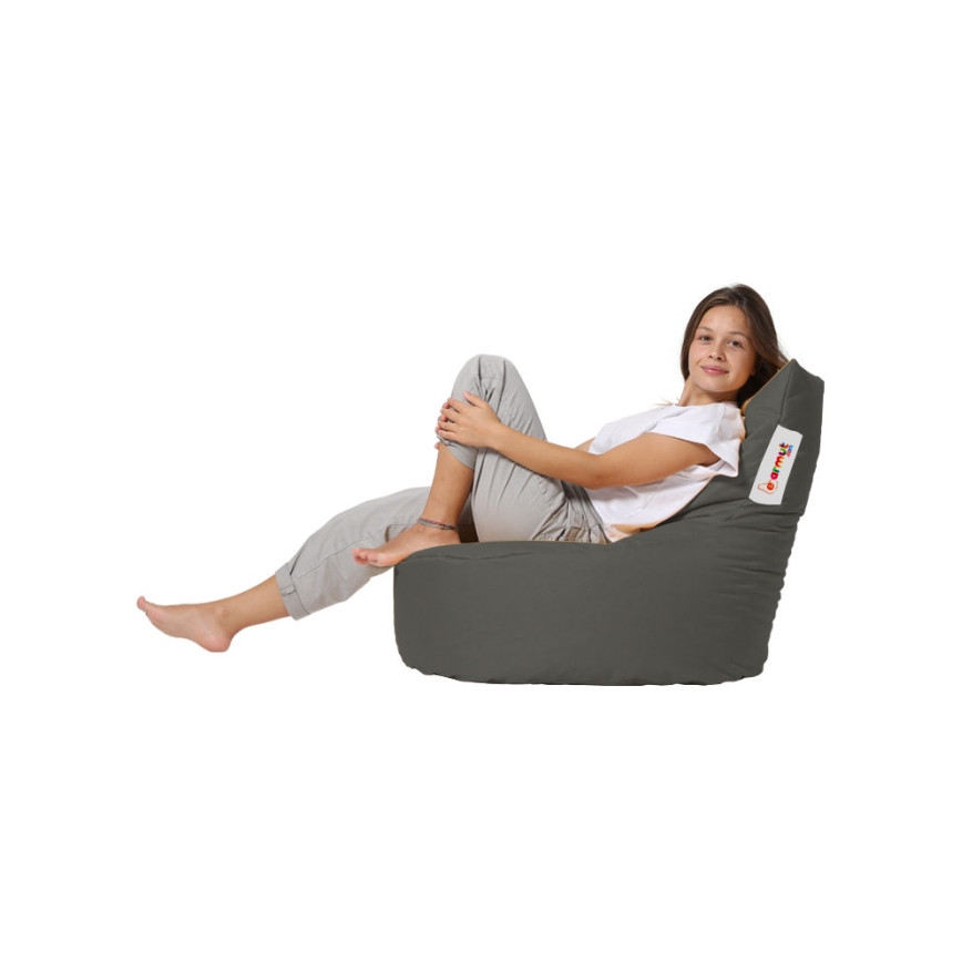 Sækkestol 70x70 cm grå