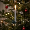 Sæt 10x dæmpbare LED-julelys LED/1xAAA 15 cm varm hvid + fjernbetjening