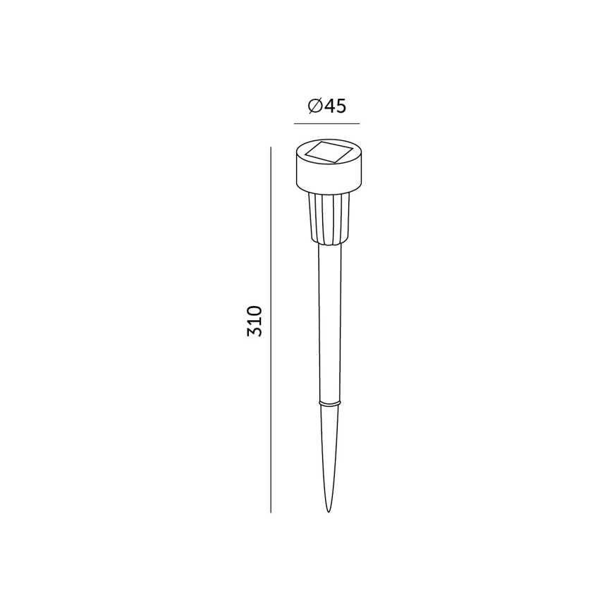 SÆT 10x LED solcellelampe LED/0,06W/1,2V 6000K IP44