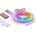 Sæt 1x dæmpbar RGBW LED-strip NEO LITE MUSIC LED/24W/230V 5 m IP65 Wi-Fi Tuya + 5x indbygningsprofil 1 m sølv/hvid + fjernbetjening