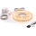 Sæt 1x LED-strip MYLIVING LIGHTSTRIP LED/22W/230V 5 m + 5x indbygningsprofil 1 m sort/hvid