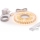 Sæt 1x LED-strip MYLIVING LIGHTSTRIP LED/22W/230V, 5 m + 5x indbygningsprofil, 1 m, sølv/hvid