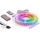 Sæt 1x RGBW LED-strip, dæmpbar, NEO LITE MUSIC LED/24W/230V, 5 m, IP65, Wi‑Fi Tuya + 5x indbygningsprofil 1 m, sort/hvid + fjernbetjening