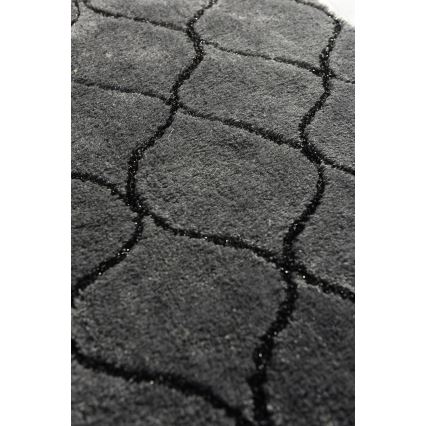 SÆT 2x Badeværelsesmåtte INFINITY 60/100 cm antracit