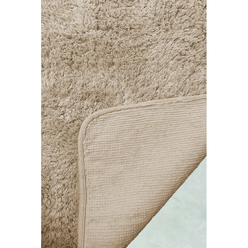 SÆT 2x Badeværelsesmåtte 60/100 cm beige