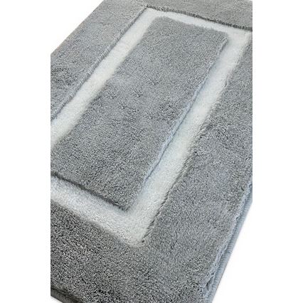 SÆT 2x Badeværelsesmåtte 60/100 cm grå