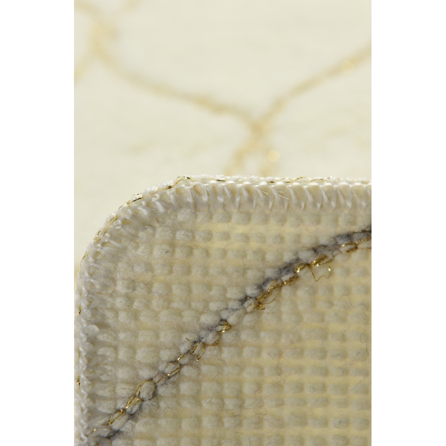 SÆT 2x Badeværelsesmåtte INFINITY 60/100 cm beige