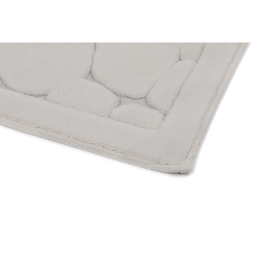 SÆT 2x Badeværelsesmåtte LINO 60/100 cm beige