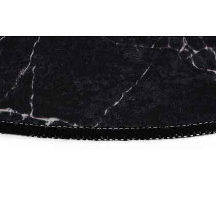 SÆT 2x Badeværelsesmåtte MARBLE 50x60/60x100 cm sort