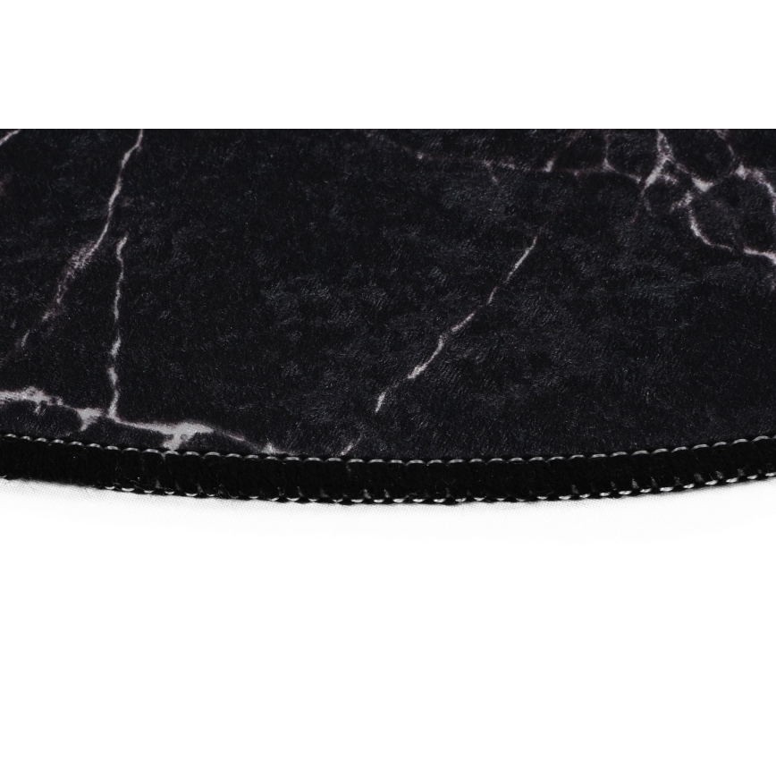 SÆT 2x Badeværelsesmåtte MARBLE 50x60/60x100 cm sort