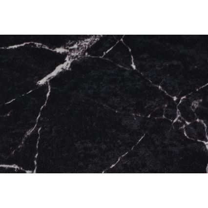 SÆT 2x Badeværelsesmåtte MARBLE 50x60/60x100 cm sort