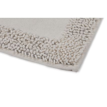 SÆT 2x Badeværelsesmåtte PIANTE 60/100 cm hvid