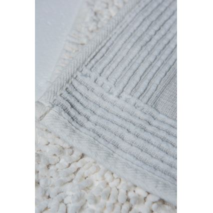 SÆT 2x Badeværelsesmåtte STONE 60/100 cm hvid