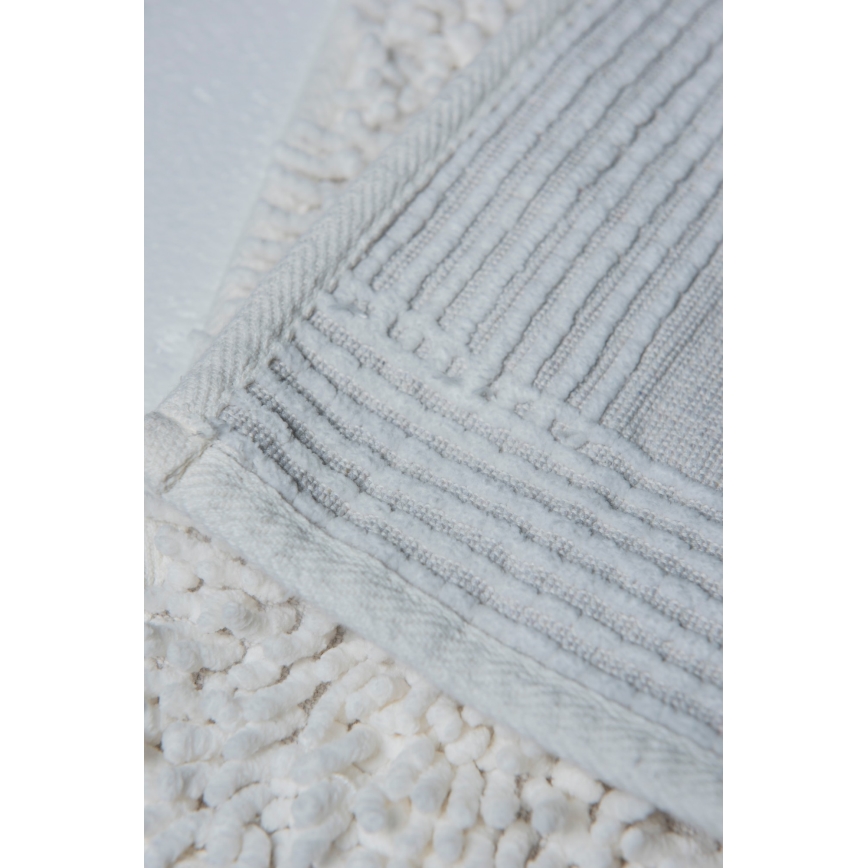 SÆT 2x Badeværelsesmåtte STONE 60/100 cm hvid