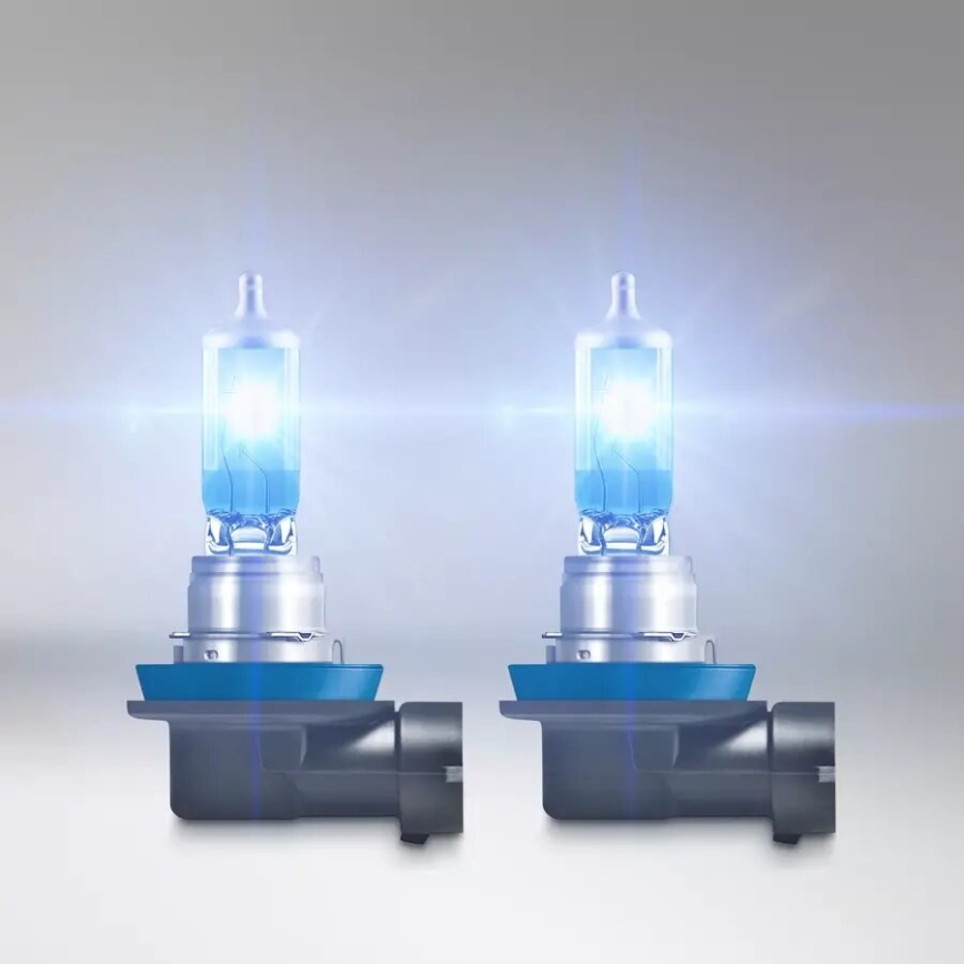 SÆT 2x Bilpære COOL BLÅ H11 PGJ19-2/55W/12V 5000K - Osram