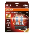 SÆT 2x Bilpære NIGHT BREAKER H11 PGJ19-2/55W/12V - Osram