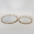 SÆT 2x Dekorativ bakke diameter 39/30,5 cm