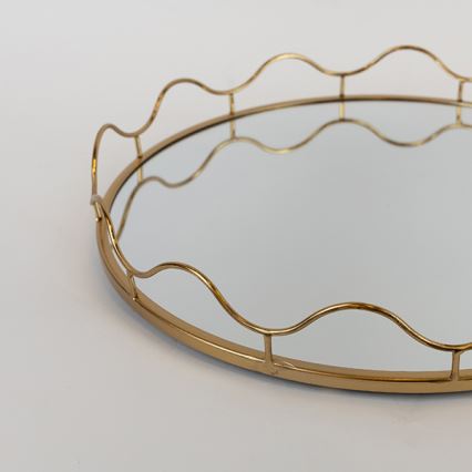 SÆT 2x Dekorativ bakke diameter 39/30,5 cm