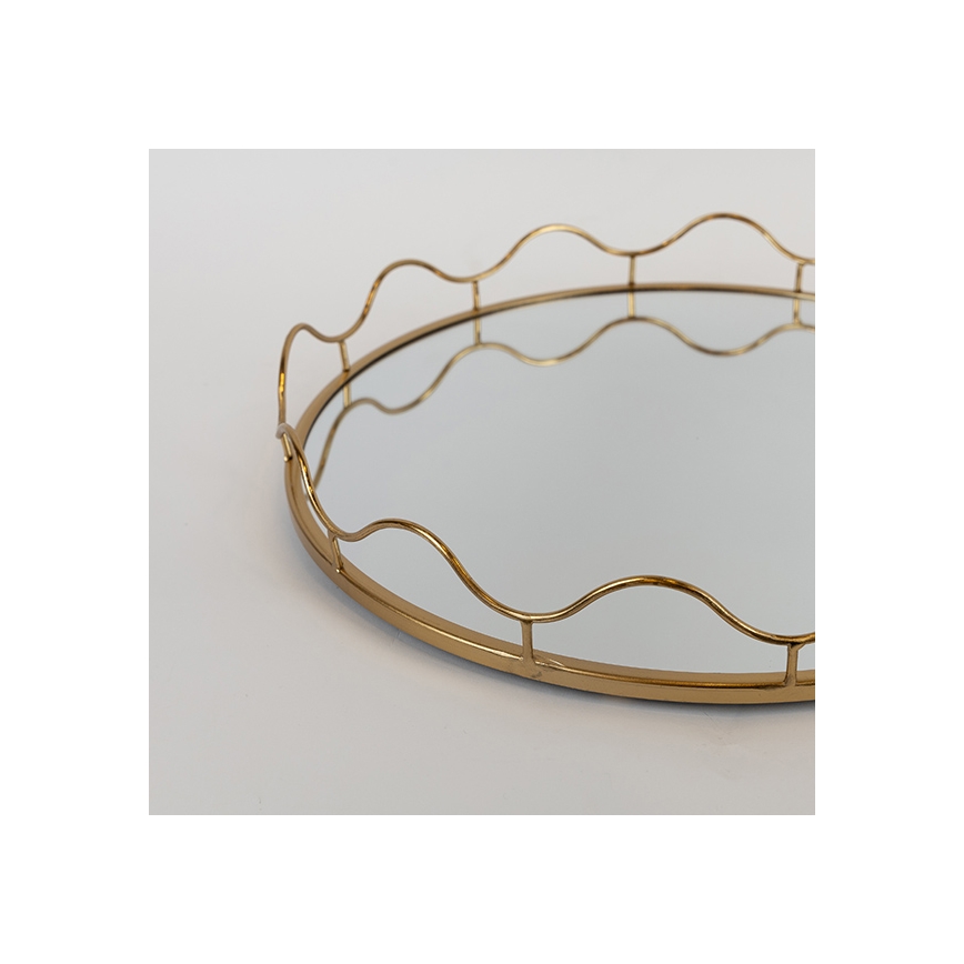 SÆT 2x Dekorativ bakke diameter 39/30,5 cm