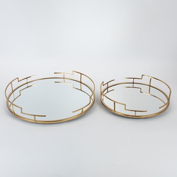 SÆT 2x Dekorativ bakke diameter 39/30,5 cm