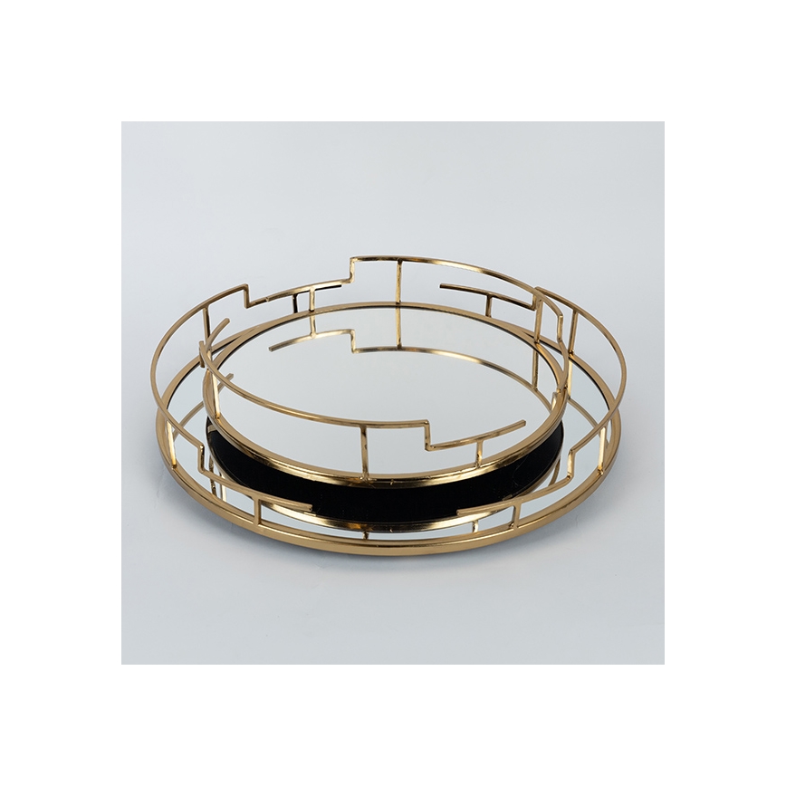 SÆT 2x Dekorativ bakke diameter 39/30,5 cm