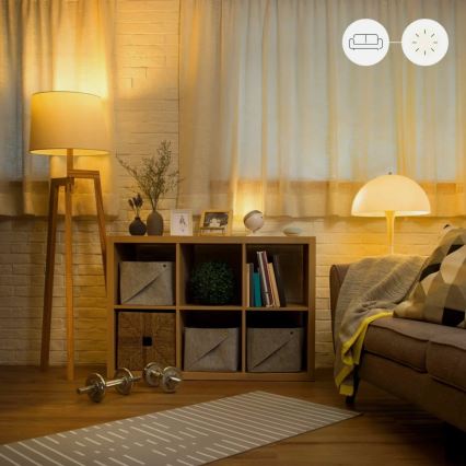 Sæt med 2 LED-dæmpbare pærer A60 E27/9W/230V 2700K Wi-Fi + fjernbetjening - WiZ