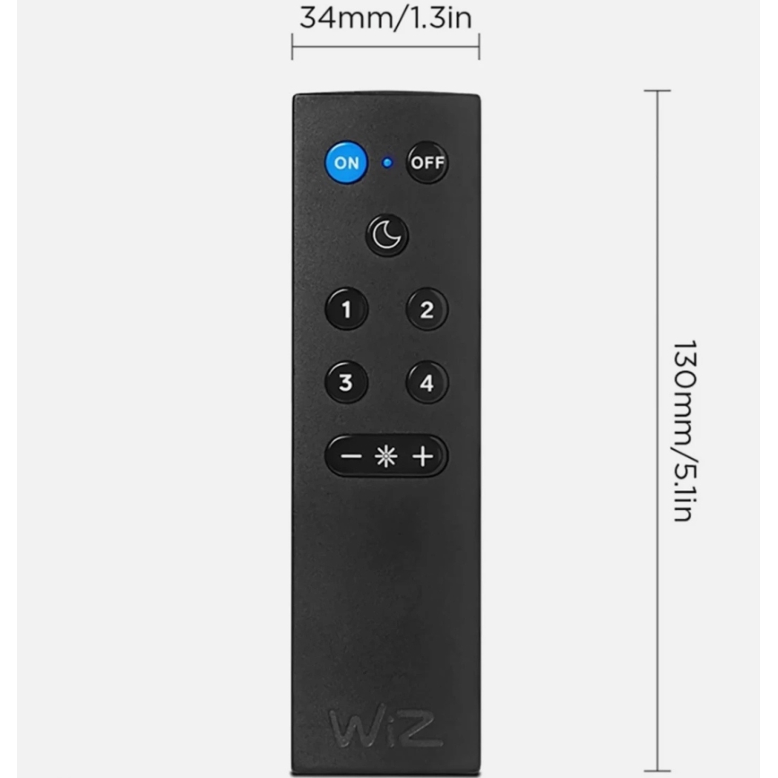 Sæt med 2 LED-dæmpbare pærer A60 E27/9W/230V 2700K Wi-Fi + fjernbetjening - WiZ
