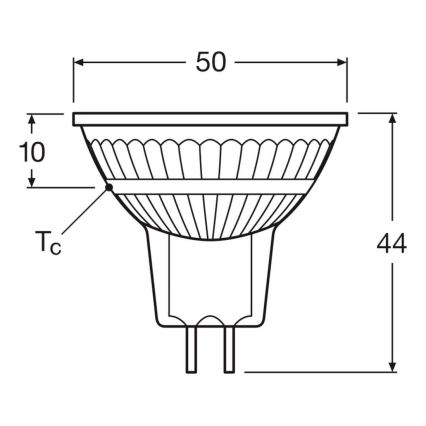 Sæt med 2 dæmpbare LED-reflektorpærer MR16 GU5,3/5W/12V 2700K 36° CRI 90 - Osram
