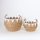 SÆT 2x Fletkurv beige/hvid 32x16,5x18/24x23,5x26 cm