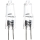 SÆT 2x Industriel lyspære G4/20W/12V 2700K - Aigostar