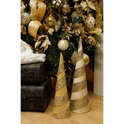 SÆT 2x Juledekoration 40/50 cm træ