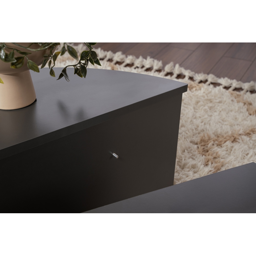 SÆT 2x Konferencebord ORION antracit